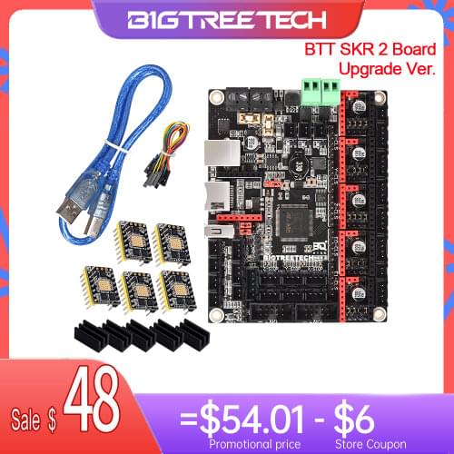 BIGTREETECH BTT SKR 2 32bit Control Board TMC2208 TMC2209 UART TMC5160 3D Printer Parts CR10 Ender3 Upgrade SKR V1.4 Turbo TFT35