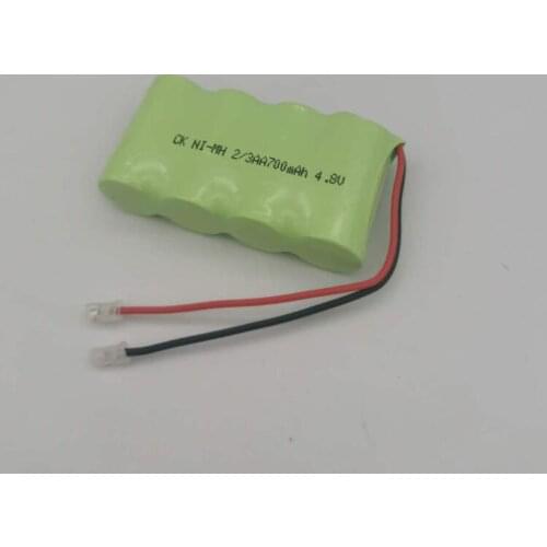 4.8V 700mAh 2/3AA Rechargeable Ni-MH Battery Pack Group Universal Connector 700mAh Rechargeable NiMH 2/3AA 4.8V Battery Pack