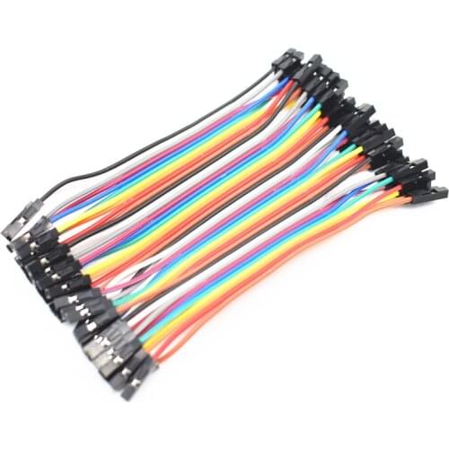 40pcs=1lot 10cm 2.54mm 1pin Female to Female jumper wire Dupont cable