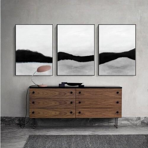 Abstract Black And White Posters And Prints Wall Art Wall Decor Canvas Paintings Modern Minimalist Nordic Decoration Home