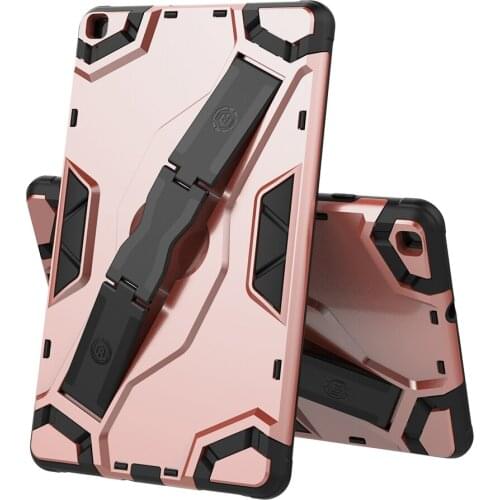Armor Shockproof For Samsung Galaxy Tab A 8.0 2019 T295 T290 Case Silicone TPU + PC Holder Cover Tablet Case + FilmPen