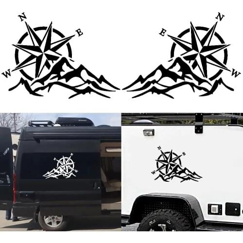 Car Sticker Compass Camper Vinyl Graphics-Nautical RV 3D Car Funny Sticker Style Wagon Sticker Auto Accessories Car Produce