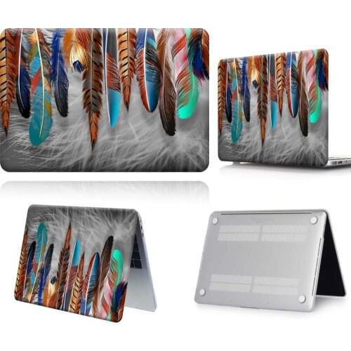 Cocktail Feather New Touch Bar Laptop Case For Apple Macbook 12/Air 11 13 A2337/Pro 13(A2251 A2289) 15 16 /Pro 13 A2338