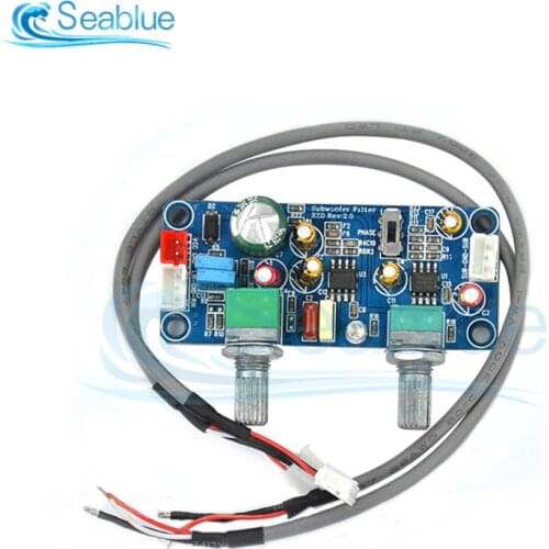 DC 9-32V NE5532 Low Pass Filter Bass Subwoofer Preamp Amplifier Board Single Power Supply Mono or Two-Channel Audio 12V 24V
