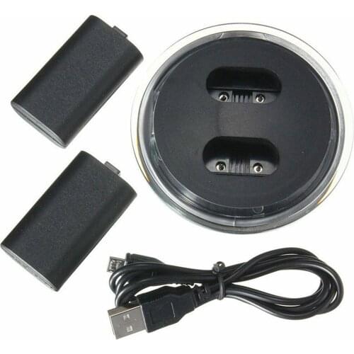 Dual Charging Dock Station Controller Rechargeable Battery for Xbox One Handle ND998