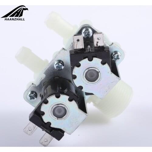 DN20 G3/4 1 In 2 DC 12V 24V AC 220V Pressure Dual Electric Water Inlet Solenoid Valve Normally Close For Washing Machine