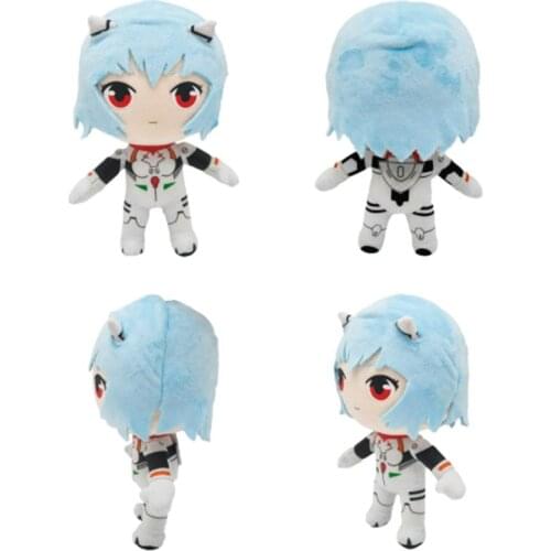 BanDai 20CM Anime Evangelion rei Plush Toys Doll Kawaii Stuffed Plush Soft Toys Christmas Doll Pillow Birthday Gift For Kids