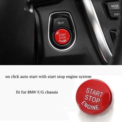 One-click start button decoration interior ignition switch compatible with BMW 1 3 5 6 7series X1 X3 X4 X5 X6