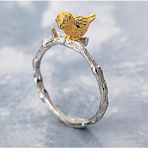 Creative Style Boho Bird Rings For Women Men Adjustable Ring Fashion Charm Jewelry Wholesale 2021