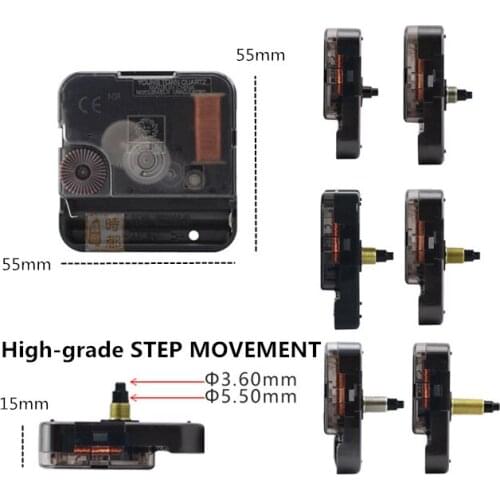 New Quartz Clock Movement Mechanism Repair Tool with Pointer Hands White DIY Wall Clock Hour/Minute Hand Clock Movement