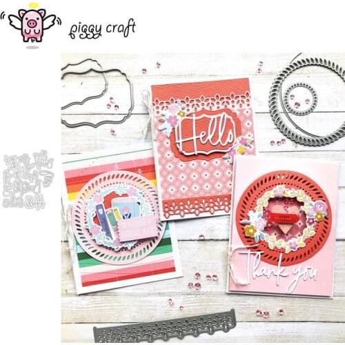 Piggy Craft metal cutting dies cut die mold Letter decoration Scrapbook paper craft knife mould blade punch stencils dies