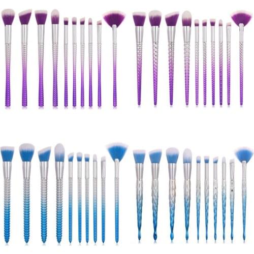 5/10PCS Makeup Brushes Set Foundation Powder Concealer Blush Eye Lip Face Blending Make up Cosmetic Tool