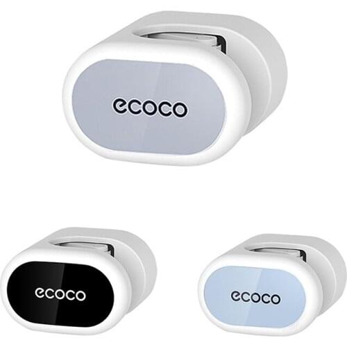 Ecoco Mop and Broom Holder Perforated Free Wall-Mounted Mop Holder Household Storage Rack Kitchen Bathroom Storage Rack