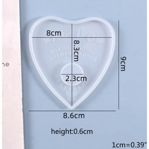 Crystal Epoxy Resin Mold Divination Tray Psychic Board Casting Silicone Mould