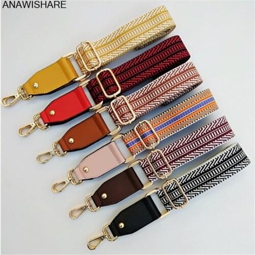 ANAWISHARE Bag Straps Handbag Belt Wide Shoulder Bag Strap Replacement Strap Accessory Bag Part Adjustable Belt For Bags 120cm