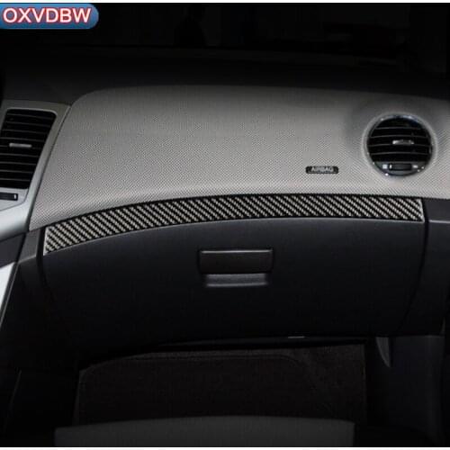 Car-styling panel storage box decoration trim sticker for Chevrolet Cruze seden hatchback 2009-2015 Carbon Fiber Accessories