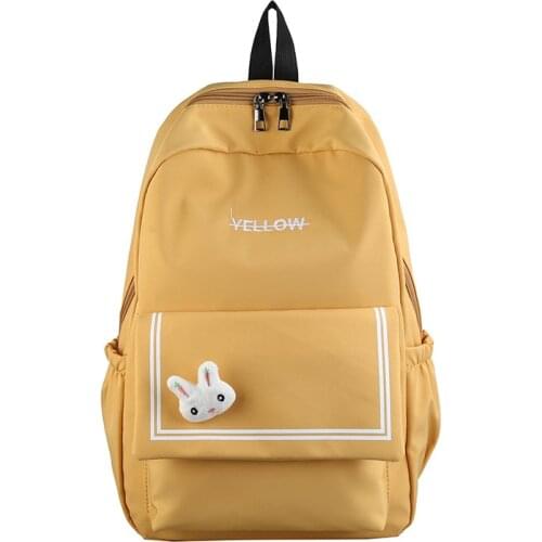 Cute Bookbag for teenage student School Bags Small Girls Travel Backpack Pink Kawaii Rabbit Shoulder Bags