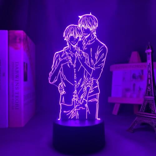 Anime Led Light BL for Bedroom Decor Night Light Manga Birthday Gift Room 3d Lamp Anime Dakaretai Otoko 1-i Ni Odosarete Imasu
