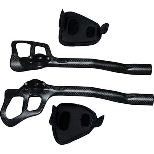 No logo Carbon Fibre Fahrrad Extender Aero TT Bar Enden für Triathlon Fahrrad Lenker Rest Bicycle TT Bar Road Bike handlebar