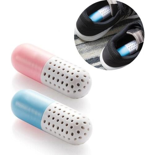 1Pair Shoe Deodorant Cute Pill Shape Shoe Dryer Shoe Deodorizer Antimicrobial Carbon Closet Deodorant Drawer Moisture Absorber