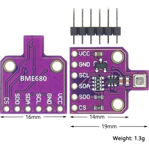 1pcs BME680 Digital Temperature Humidity Pressure Sensor CJMCU-680 High Altitude Sensor Module Development Board