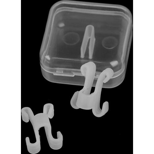 2Pcs Anti-Snoring Apnea Nose Breathe Clip Stop Snore Device Sleeping Aid Healthy Care