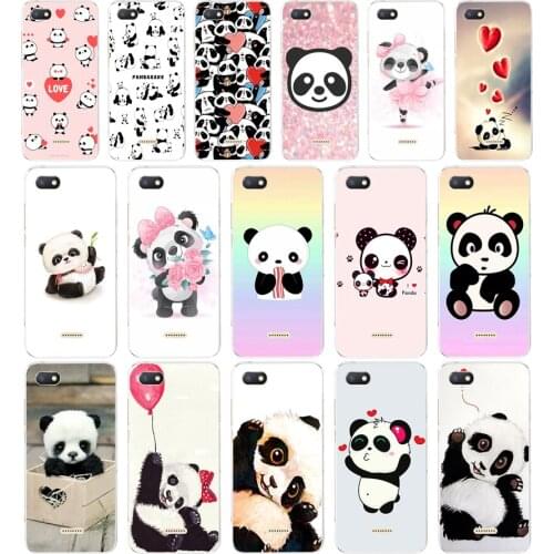 315SD cute little panda Soft Silicone Tpu Cover phone Case for xiaomi redmi 6 Pro 6A note 5 6 Pro mi 8 lite