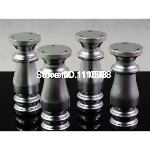 4pcs Set Height 100mm Metal Furniture Cabinet Bed Table Sofa Leg Feet
