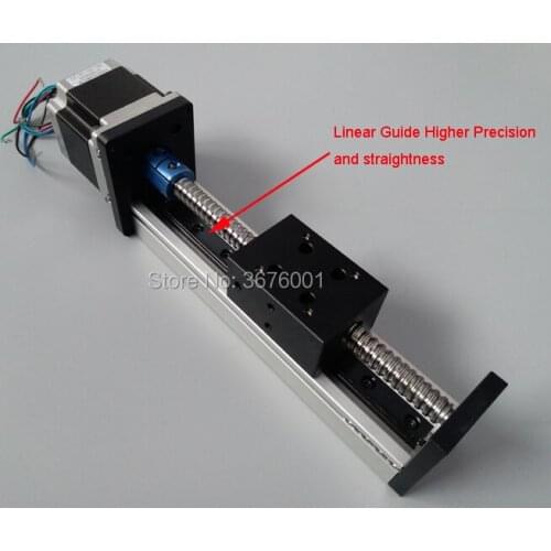 50mm 100mm Effective Travel Length SFU1204 1605 1610 Ballscrew 12 16mm Linear Guide Motion Module Rail Table CNC+Nema 23 Motor