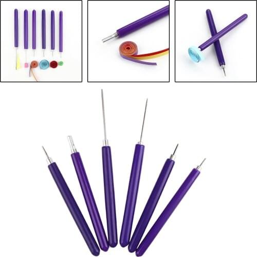 6 in 1 Quilling Pen Paper Flower Quilling Tools Needle Pen for Art Craft DIY Card Making Manufacture Tools