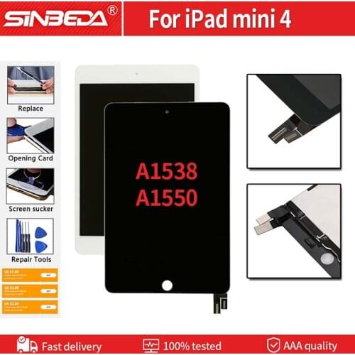 7.9" Original LCD Screen For iPad mini 4 Tablet Touch Screen Panel Digitizer Assembly For iPad mini 4 A1538 A1550