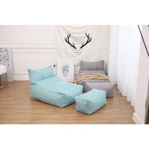 BB106 bean bag chairs living room sofas with stool furniture unfilled beans for single person