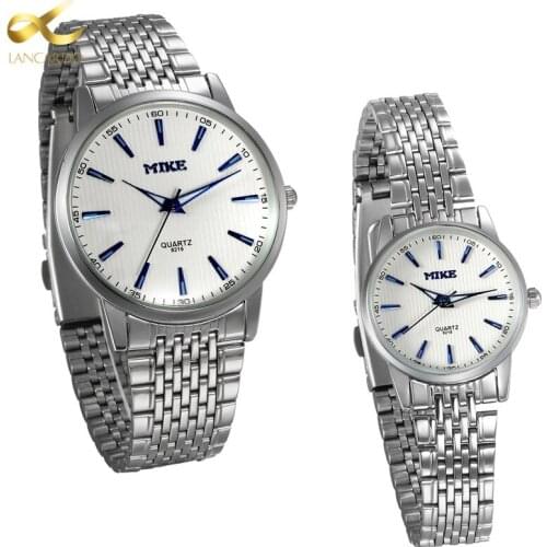 Lancardo Couple Lovers Watches Women Watch Men Top Brand Luxury Famous Wristwatch Male Female Clock Silver Quartz Wrist Watch