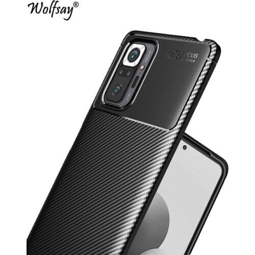 For Xiaomi Redmi Note 10 Pro Case Bumper Silicon Carbon Fiber Cover For Redmi Note 10 Pro Case For Redmi Note 10 Pro Cover 6.67"