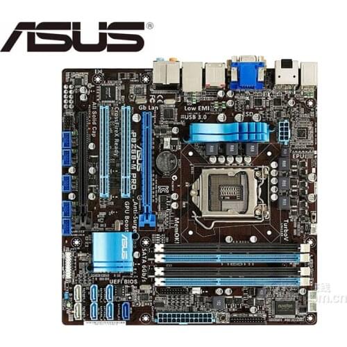 For ASUS P8Z68-M PRO original motherboard LGA 1155 DDR3 USB2.0 32GB DVI VGA HDMI Z68 used desktop motherboard