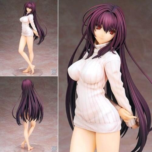 Fate Stay Night Lancer Scathach Sweater with Stockings sexy Figure PVC Action Figures Anime figure Collection Model Toys