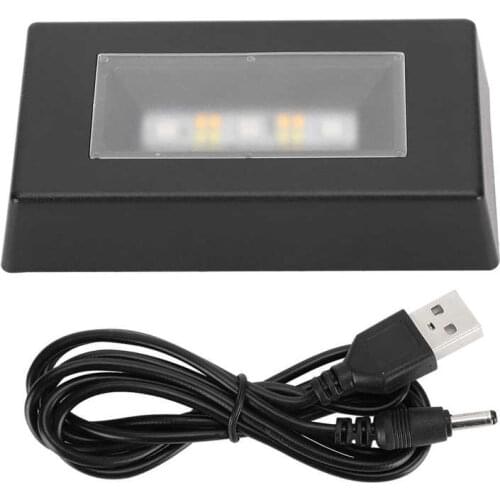 Figurine LED Display Base Color Changing Light Stand with USB Cable for 3D Crystal Statues Colorful Display Base Office Decor