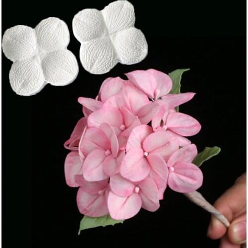Hydrangea Mould Silicone Mold Fondant Cake Decorating Tool Gumpaste Sugarcraft Chocolate Forms Bakeware Tools