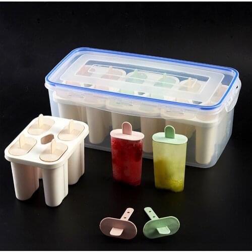 Ice cream mold household popsicle popsicle ice cream ice cube box with lid sealed homemade quick freezer Ice Lolly Moulds