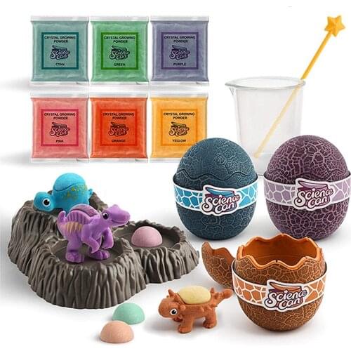 Crystal Dinosaur Experiment Set Toy Growth Kit ChildrenS Educational Science Experiment Training DIY Handmade Dinosaur Toy Gift