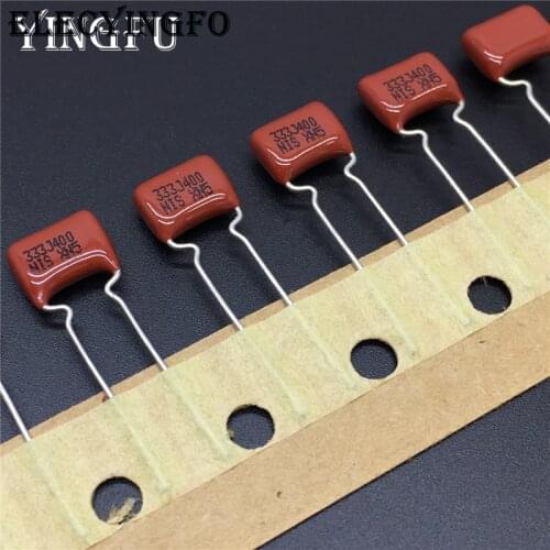 200pcs/Lot Japan NISSEI CBB capacitor MMXV(In tape) 333J400 33nF 400V 333 J 5% 0.033uF 33nF Metallized polyester film capacitor