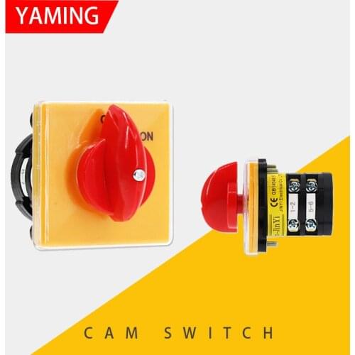 Cam Switch OFF ON 2 Positions 20A Universal Conversion For Milling Machine Switches 2 Section 2 Gear T-16EXF64D-2 D2004
