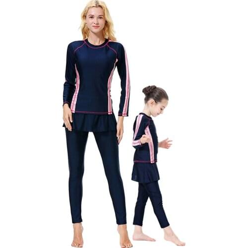 Muslim Girls Swimwear Women Swimsuit Islamic Hijab Islam Burkinis Beachwear Bathing Suit Arab Islam Beach Wear Diving Suits