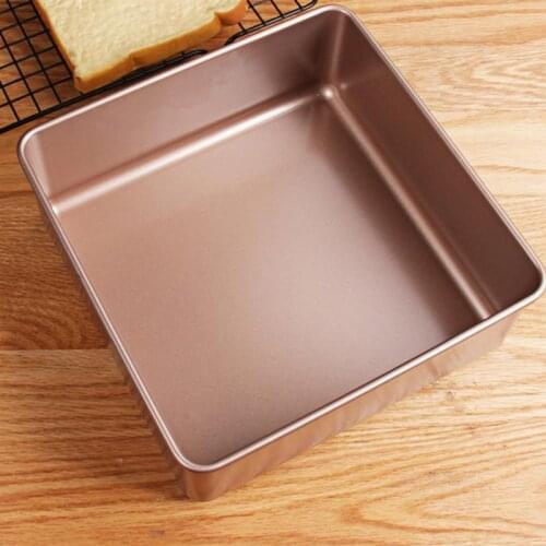 Carbon Steel Loaf Pan Square Baking Cake Mold Bread Tin Tray Non-Stick Cheese Box Cake Decorating Tools Kitchen Baking Tool