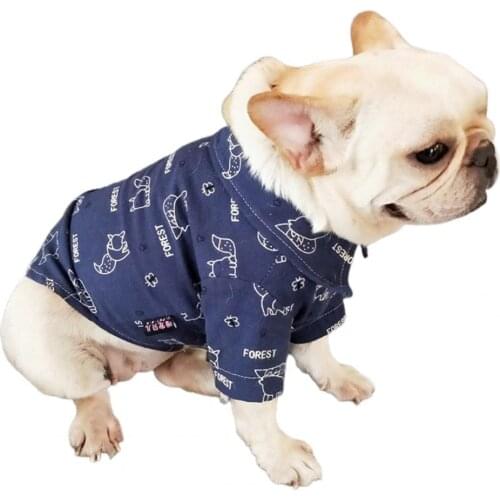 Summer Pet Cloth Shirt Dog Cat Mini Comfortable Breathable Dog Button T-shirt for Puppy Shirts