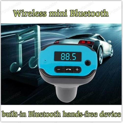 Mini Bluetooth Car Kit Bluetooth MP3 Player built-in Bluetooth hands-free device 10 M Bluetooth distance LCD blue light display