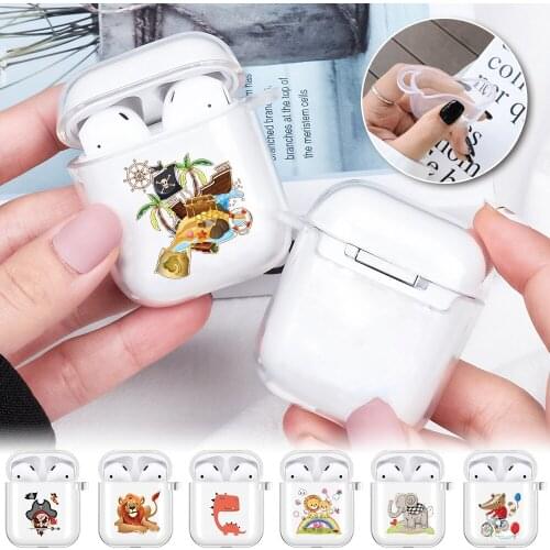 Cartoon Earphone Case for Apple AirPods 1st Gen/AirPods 2nd Gen Shockproof Soft Silicone Protective Case Earphone Accessories