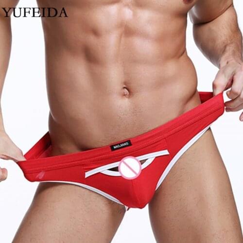 Men Sexy Underwear G String Jock Strap Thong T-Back Thong Briefs Unique Design Hole Bikini Tangas Jockstrap Open Butt Underpants