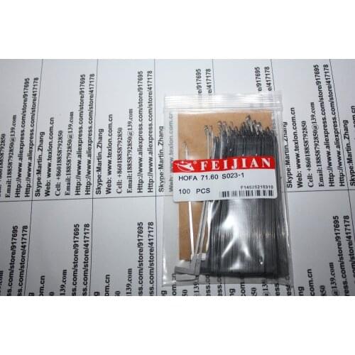 Single Cylinder Hosiery Use Needles HOFA 71.60 S023-1 / HOFA 71.60 S023-2 / HOFA 71.60 S023-3 / HOFA 71.60 S023-4