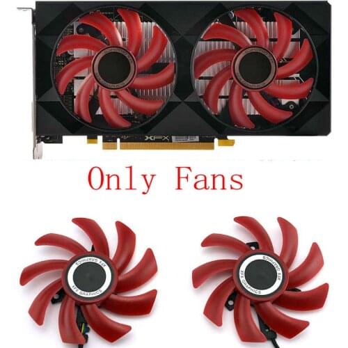 Original for XFX RX 550 560 Video Graphics card cooling fan Only fans Not card